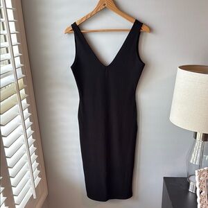 NWOT Popular 21 Black Ribbed Fitted Tank‎ Dress